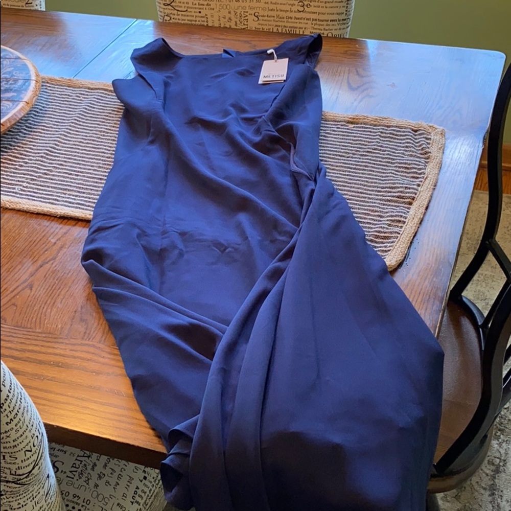 Navy blue maxi dress